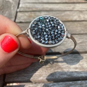 Luca & Danni Druzy Crystal Bracelet Silver
